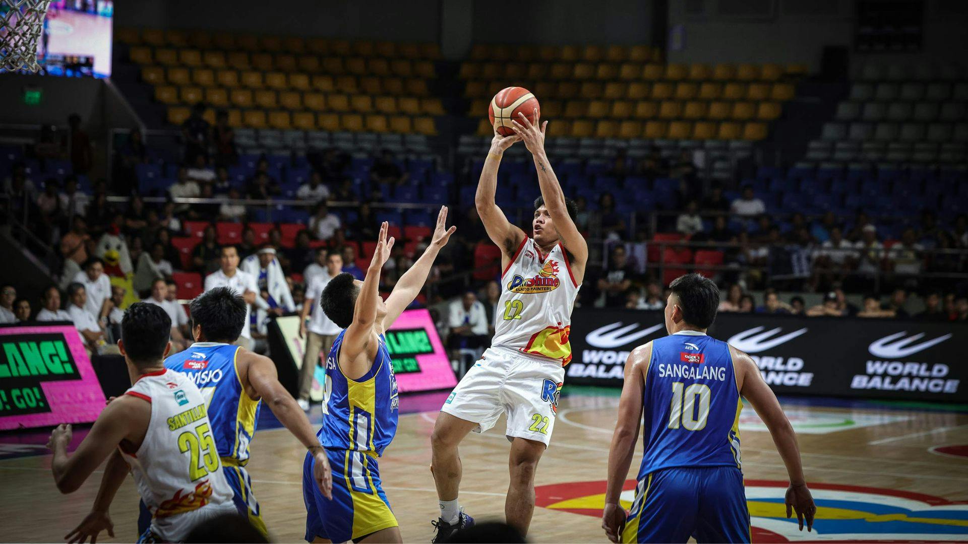 Jhonard Clarito clears the way for Rain or Shine